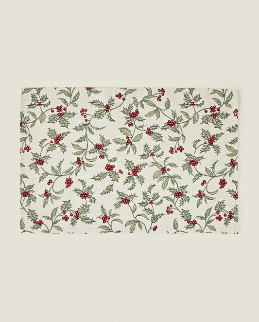 CHRISTMAS HOLLY PLACEMAT