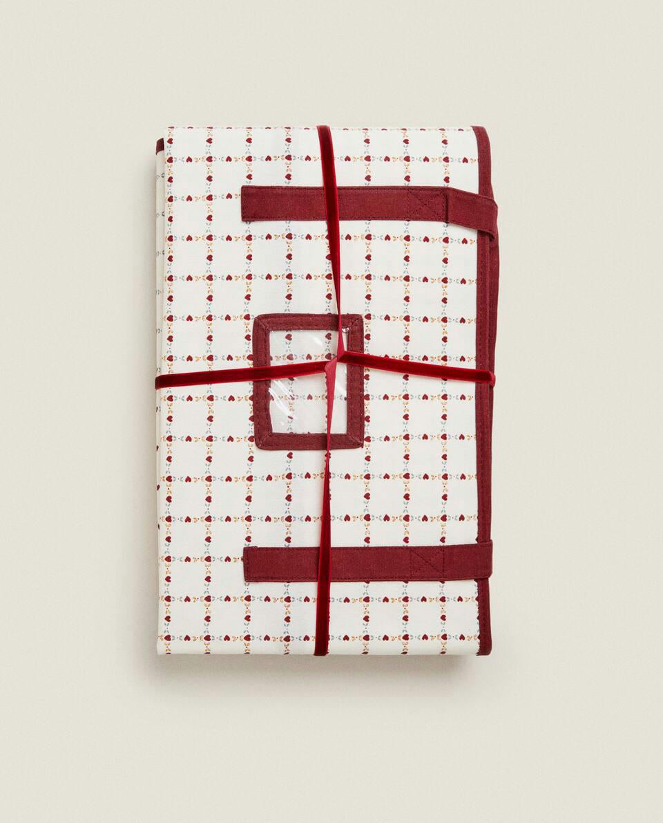 CHRISTMAS CHILDREN STORAGE BAG WITH HEARTS