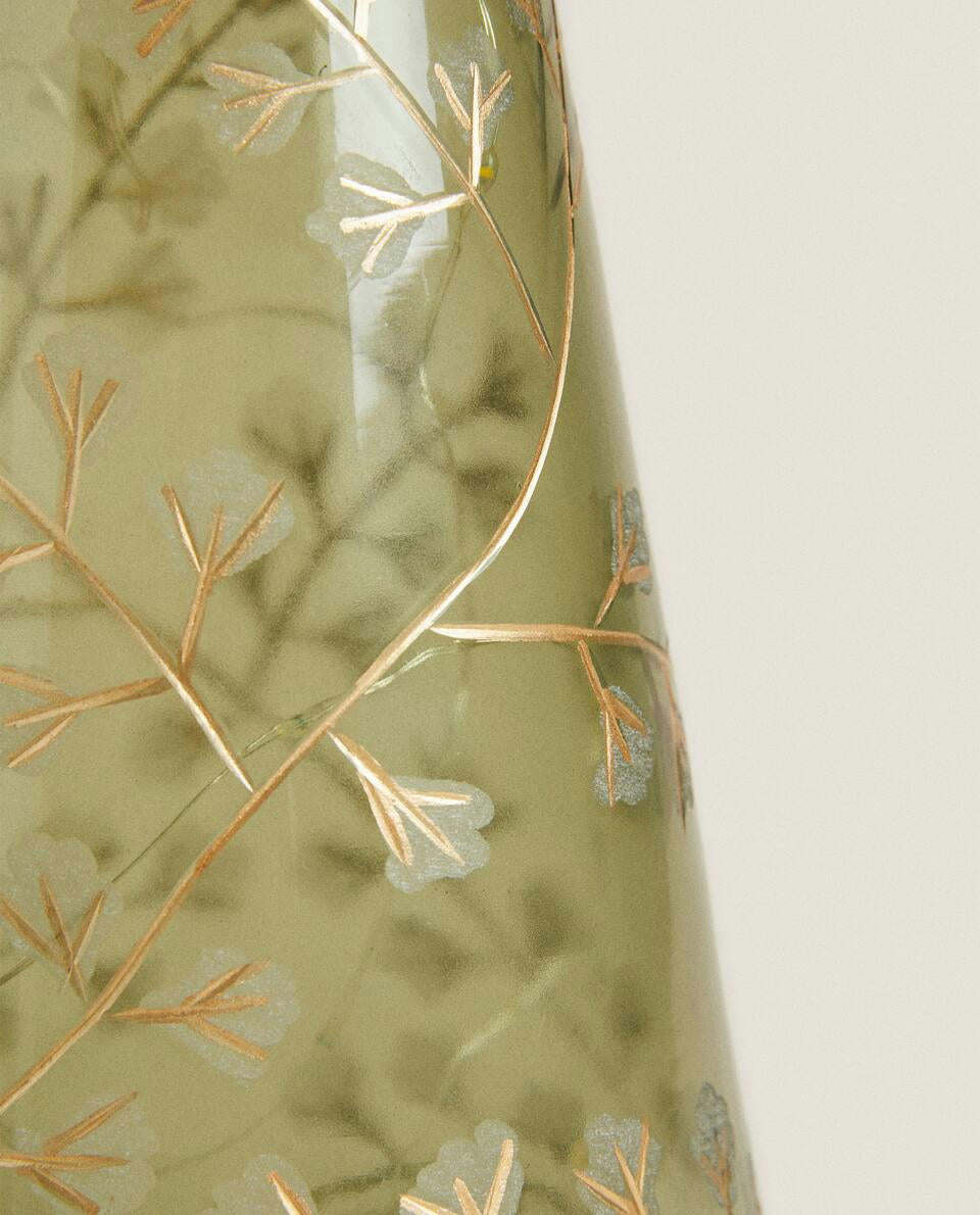 GLASS LED LIGHT CHRISTMAS TREE DECORATION