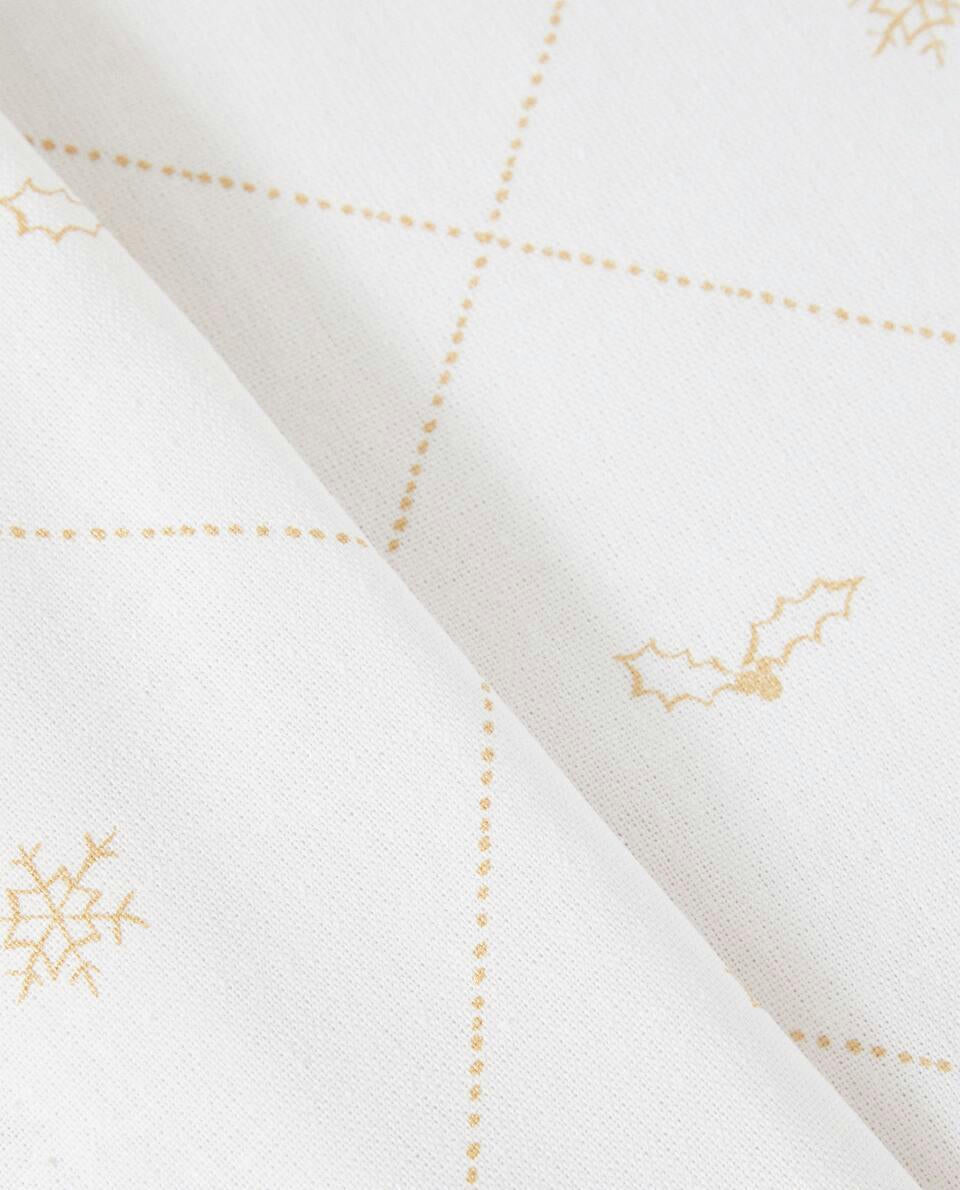 CHRISTMAS SNOW COTTON TABLECLOTH