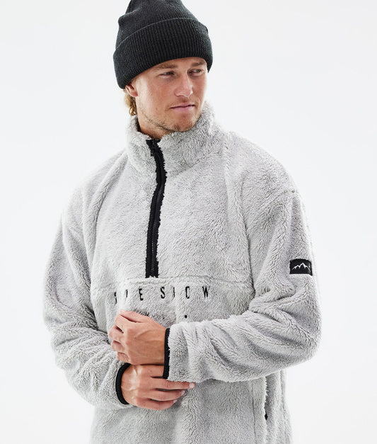 Fleece Sweater For Men Light Grey