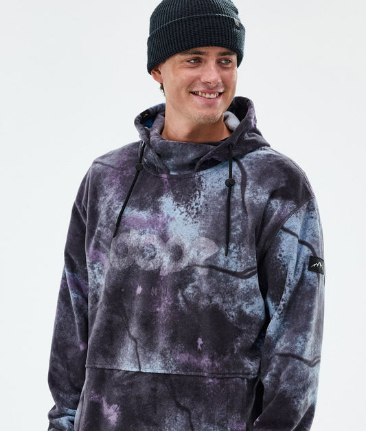 Fleece Hoodie For Men Jungle Purple