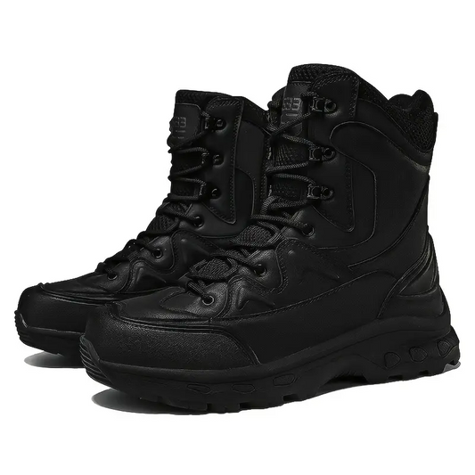 (Limited Time Discount 49% off)Men's Waterproof Ankle Support Tactical Boots Military Anti-Puncture Wide Toe Box Hiking Boots