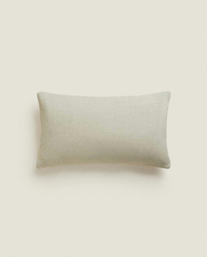 LINEN AND VELVET CUSHION COVER