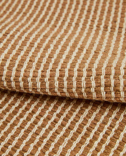 NON-SLIP STRIPED JUTE RUG