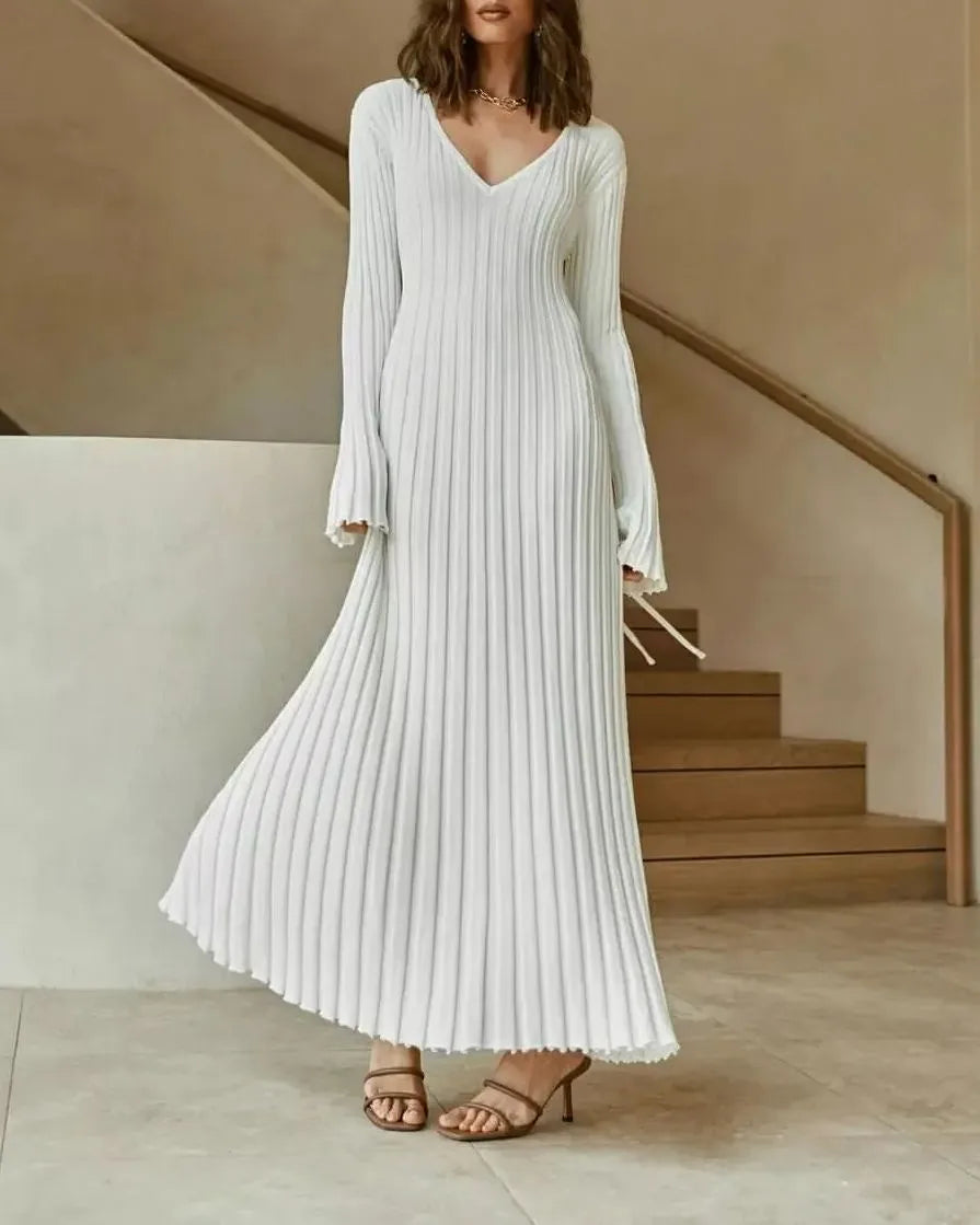 Fall New Sleeved Knit Midi Dress (Buy 2 Free Shipping)
