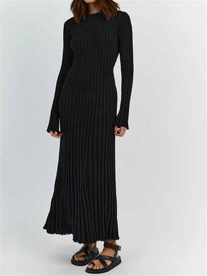 Fall New Sleeved Knit Midi Dress (Buy 2 Free Shipping)