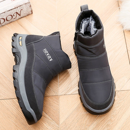 (Limited Time 49% Discount Event) Men's Orthopedic Arch Support Wide Toe Snow Boots Comfortable Waterproof Non-slip Warm Work Shoes
