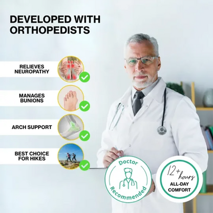 (⏰Limited Time 70% Off Event) Men's Waterproof Non-slip Anti-puncture Hiking Boots Ankle Support Wide Toe Arch Support Orthopedic Work Boots