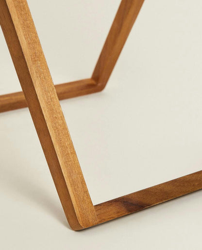 ACACIA WOOD TOWEL RACK