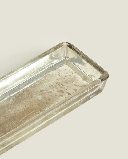 SQUARE GLASS TEALIGHT HOLDER