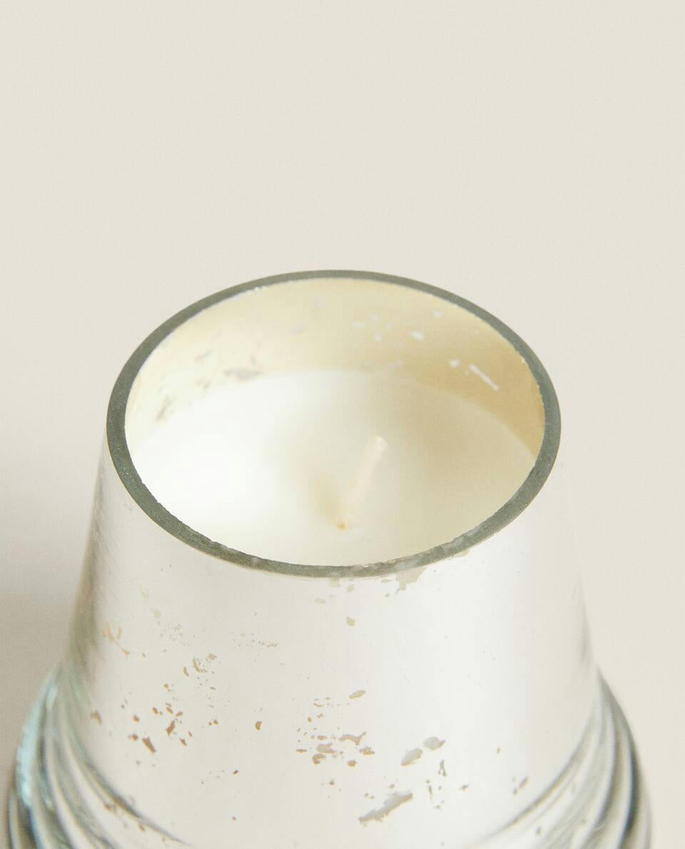 CHRISTMAS BELL-SHAPED GLASS DECORATIVE CANDLE