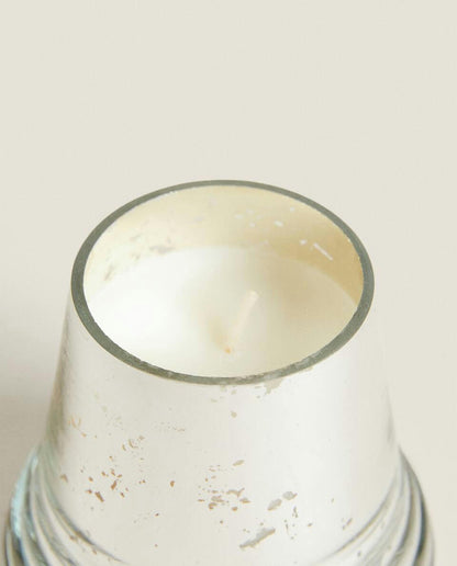 CHRISTMAS BELL-SHAPED GLASS DECORATIVE CANDLE