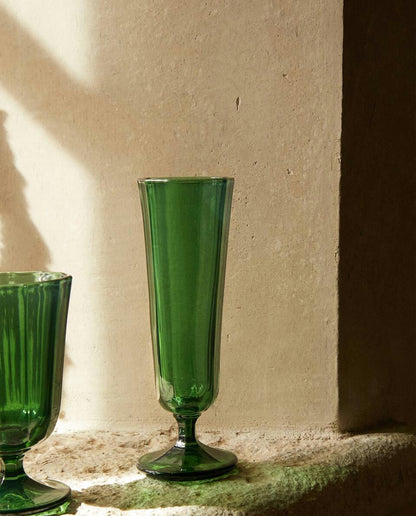 FACETED GLASSWARE SET