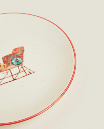 CHRISTMAS PRINT CERAMIC SET