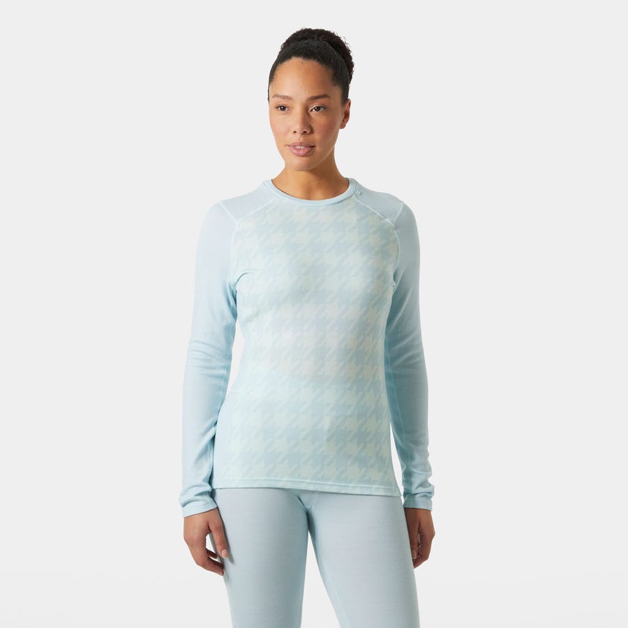 Women's LIFA Merino Midweight Graphic Long-Sleeve Crew Base Layer
