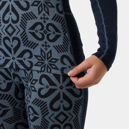 Women's LIFA Merino Midweight Graphic Long-Sleeve Crew Base Layer