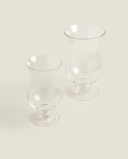 GLASS CANDLEHOLDER VASE