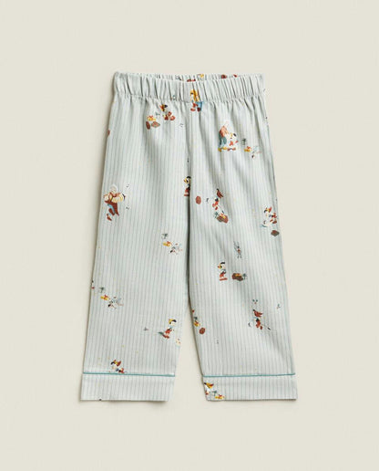 CHILDREN FLANNEL CHRISTMAS PINOCCHIO  DISNEY SET OF PYJAMAS