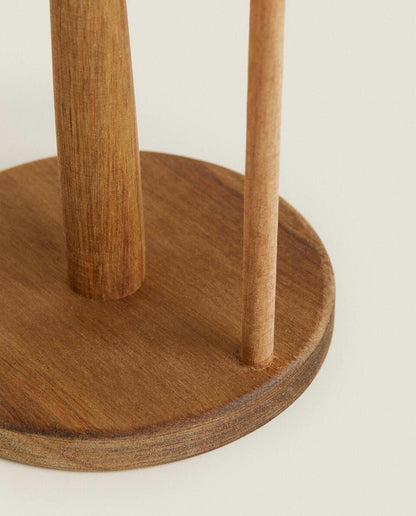 ACACIA WOOD ROLL HOLDER