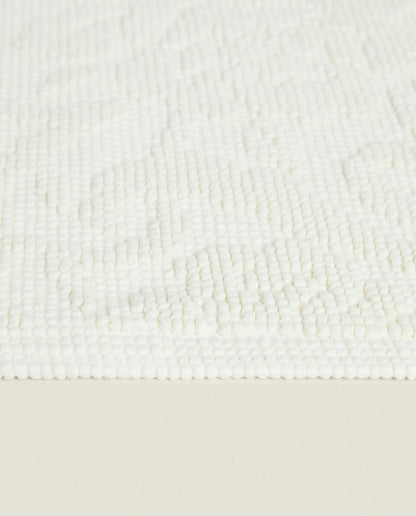 FLORAL JACQUARD BATH MAT