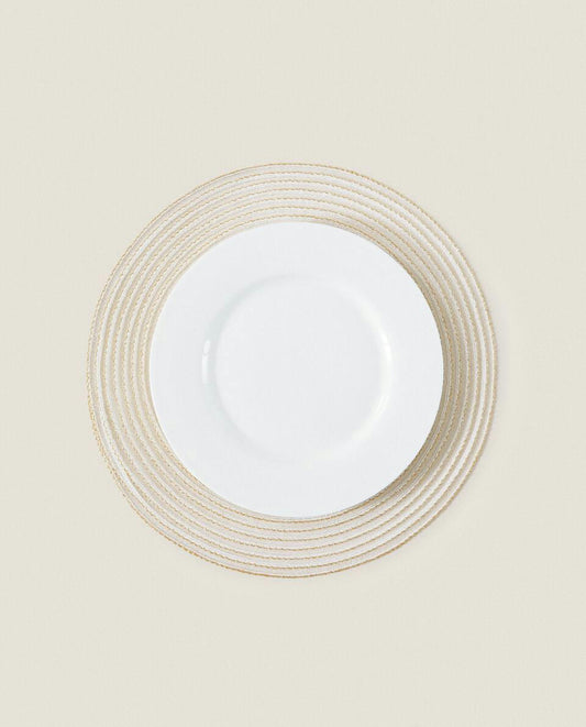 PACK OF GLITTERY CHRISTMAS SPIRAL PLACEMATS (PACK OF 2)