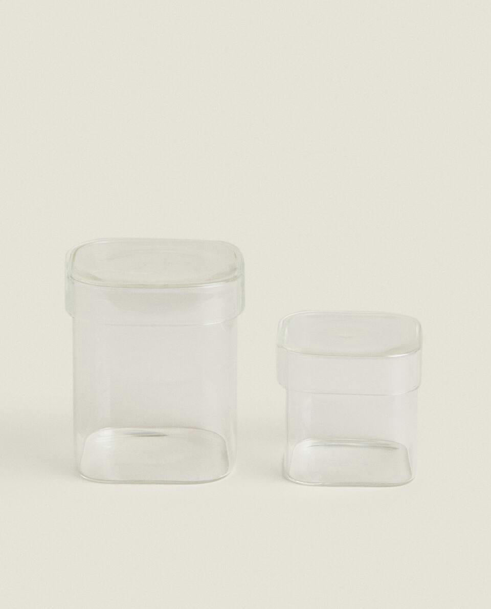 BOROSILICATE GLASS JAR WITH LID