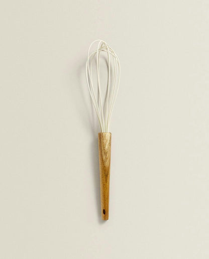 SILICONE AND WOOD WHISK