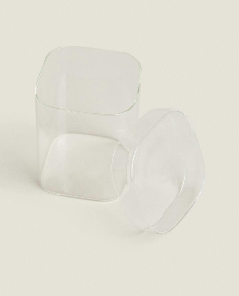 BOROSILICATE GLASS JAR WITH LID