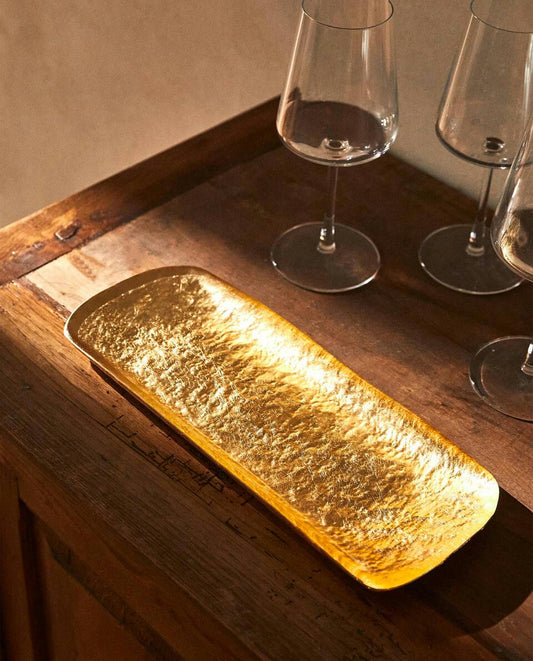 GOLDEN GLASS TABLEWARE SET