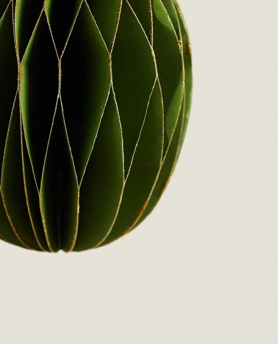 PACK OF FRUIT CHRISTMAS PAPER DECORATIONS (PACK OF 4)