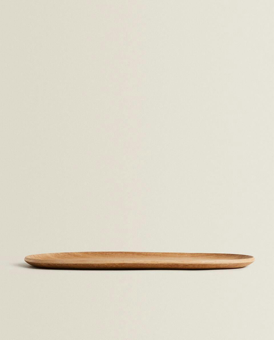 OVAL WOODEN TRAY