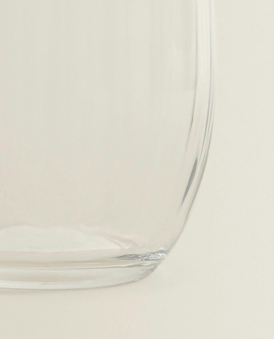 BOHEMIA CRYSTAL TUMBLER WITH LINES