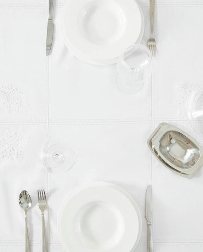 RAMIE TABLECLOTH WITH CHRISTMAS EMBROIDERY