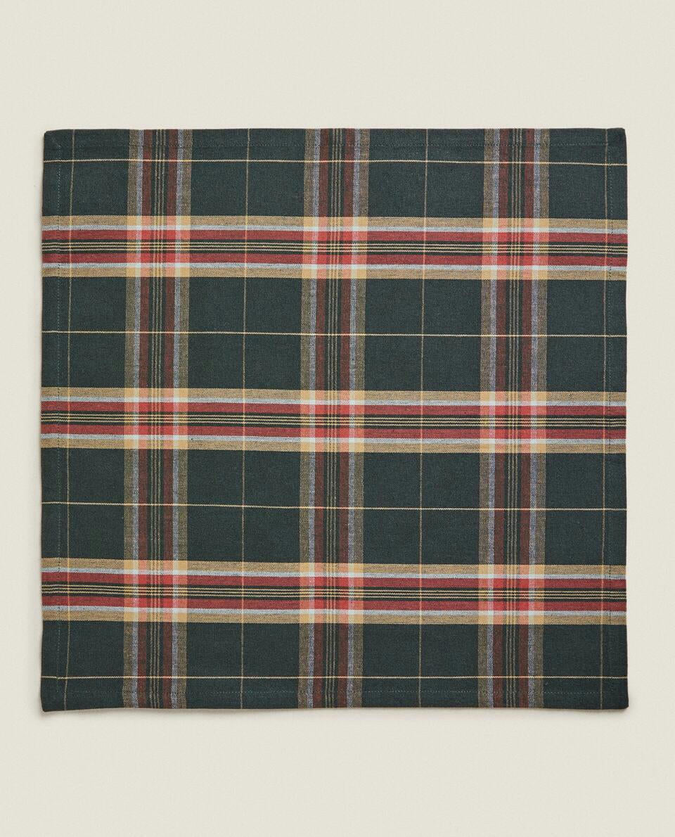 PACK OF TARTAN COTTON CHRISTMAS NAPKINS (PACK OF 2)