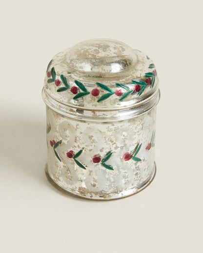 CHRISTMAS MERCURISED GLASS BOX