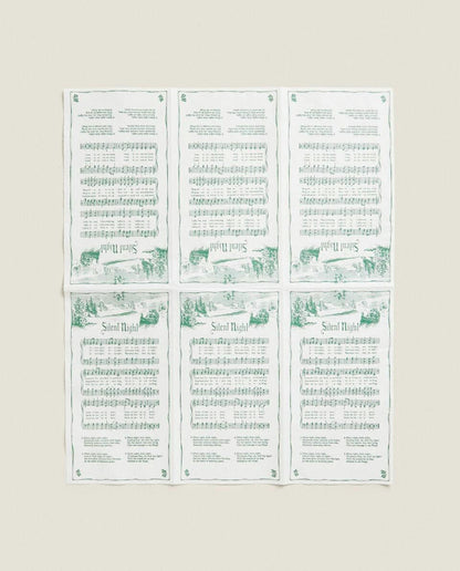 PACK OF PAPER NAPKINS WITH CHRISTMAS CAROLS (PACK OF 30)