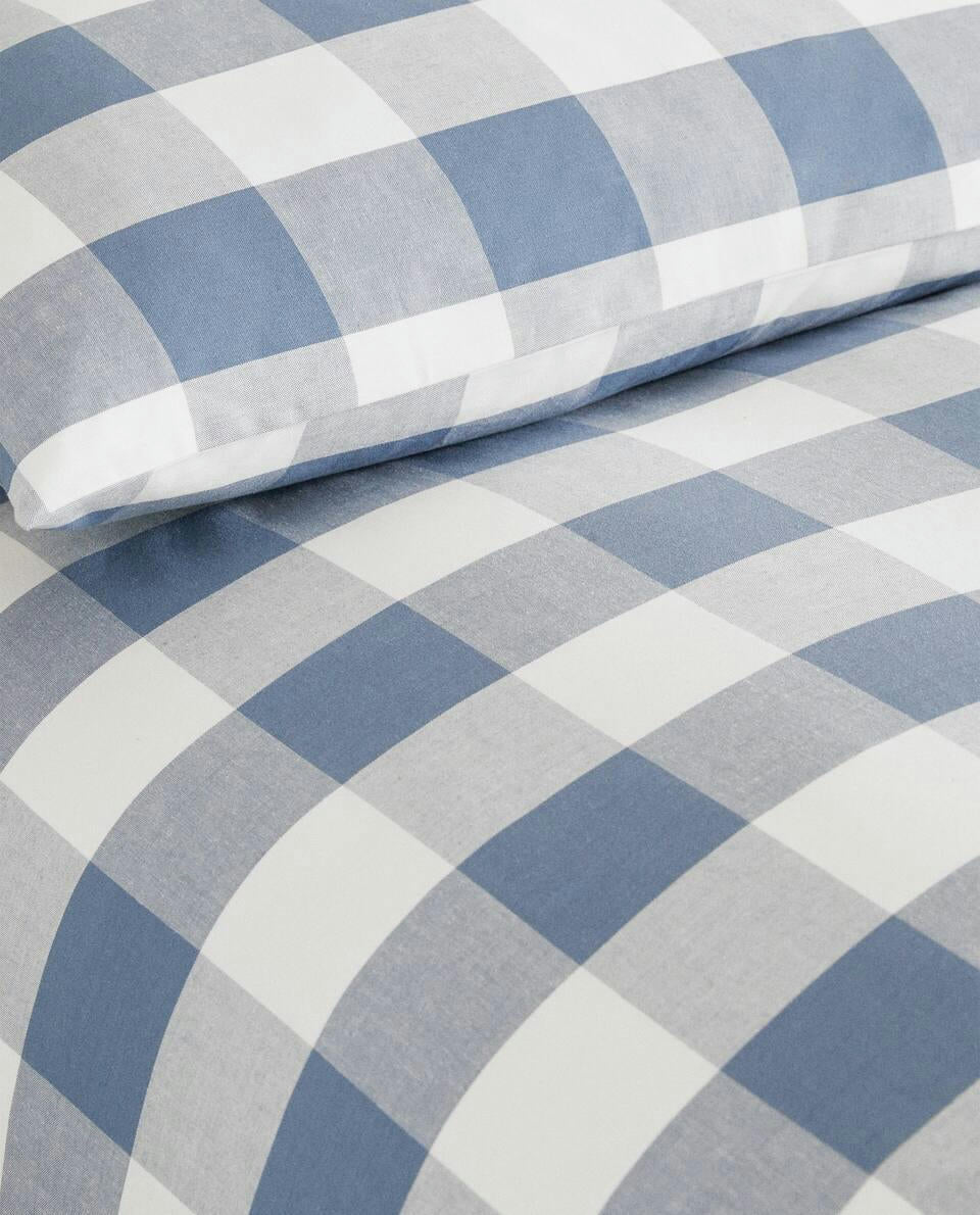 CHECK DUVET COVER