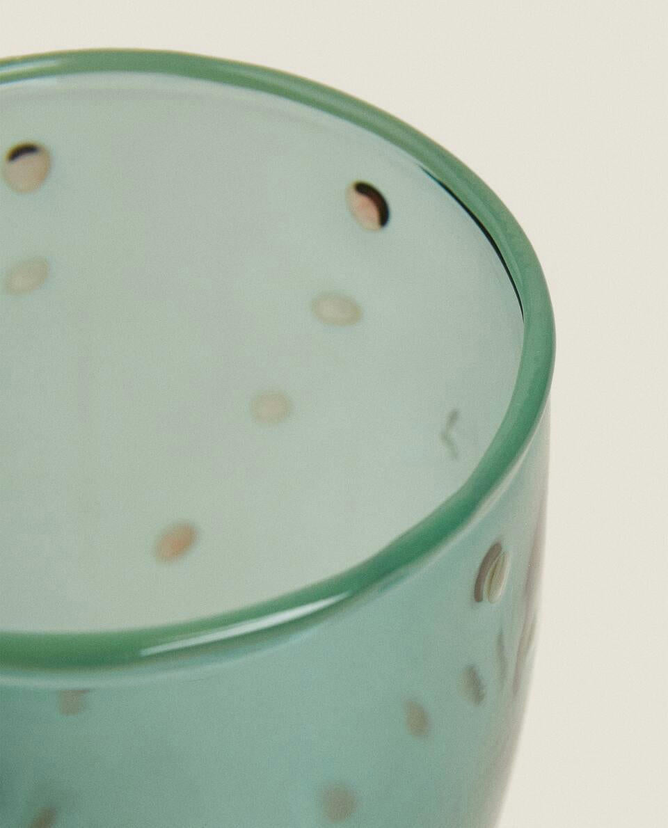 BOROSILICATE GLASS WITH DOTS