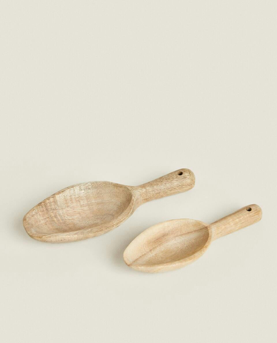 WOODEN SCOOPS (PACK OF 2)