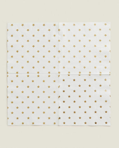 CHRISTMAS STAR PAPER NAPKINS (PACK OF 20)