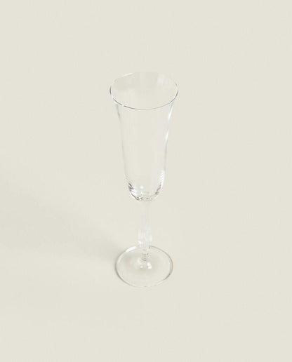PLAIN CRYSTALLINE FLUTE GLASS