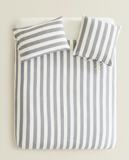 STRIPED DUVET COVER