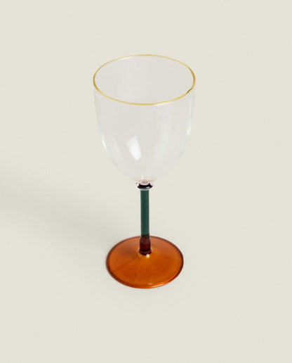 BOROSILICATE GLASS WITH COLOURED STEM