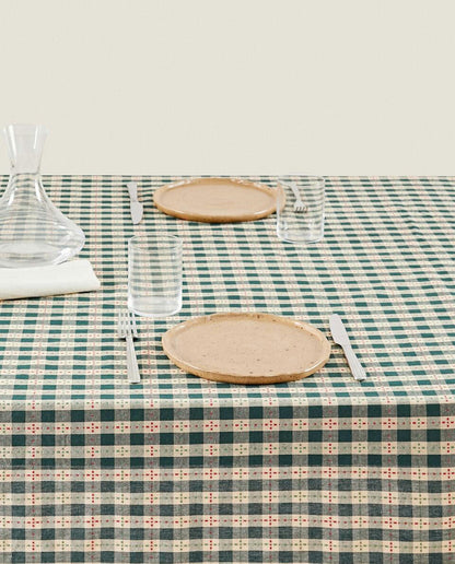 CHRISTMAS CHECK TABLECLOTH
