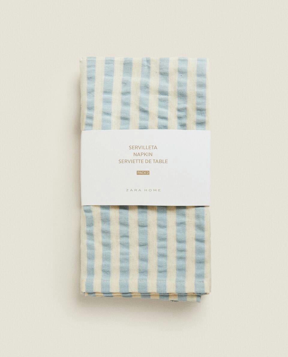 STRIPED NAPKINS (PACK OF 2)