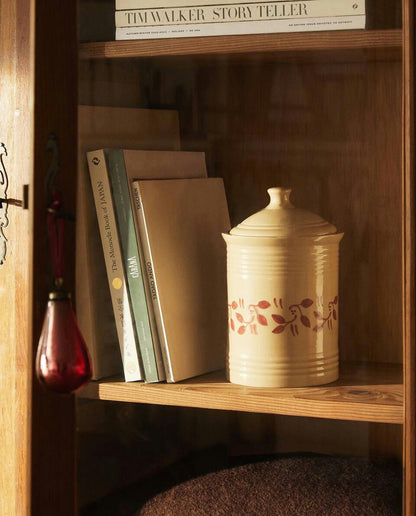 PAINTED CERAMIC CHRISTMAS JAR