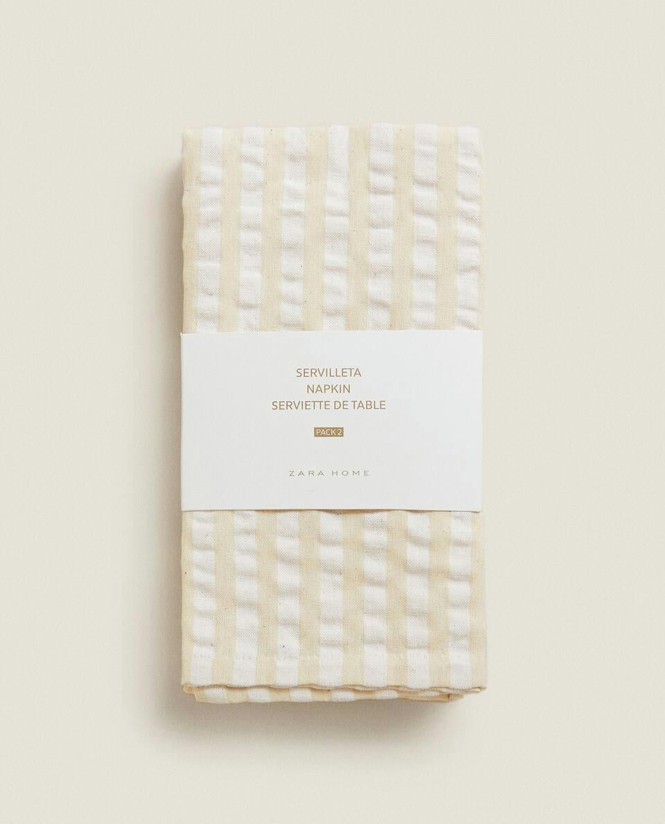 STRIPED NAPKINS (PACK OF 2)