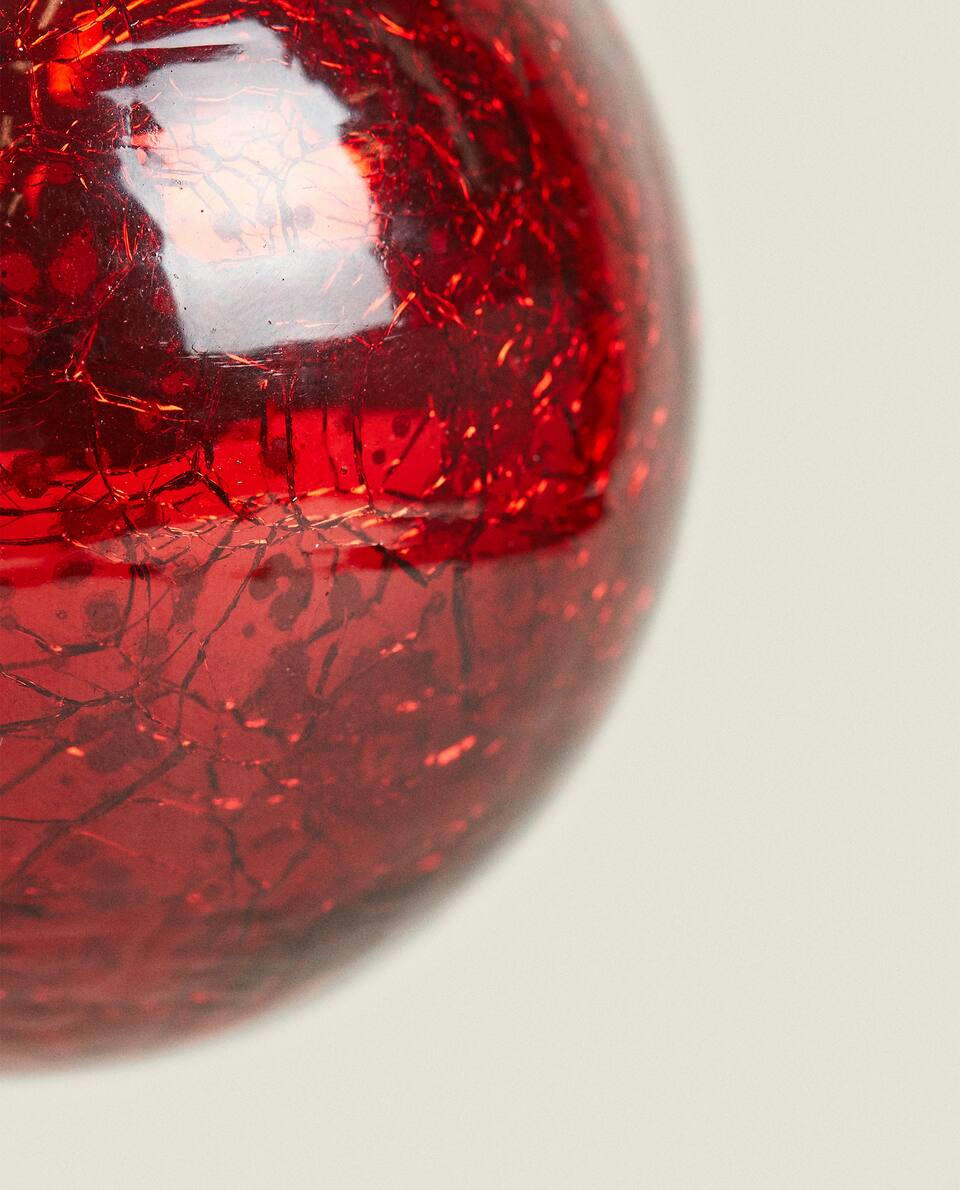 RED CHRISTMAS BAUBLE DECORATION