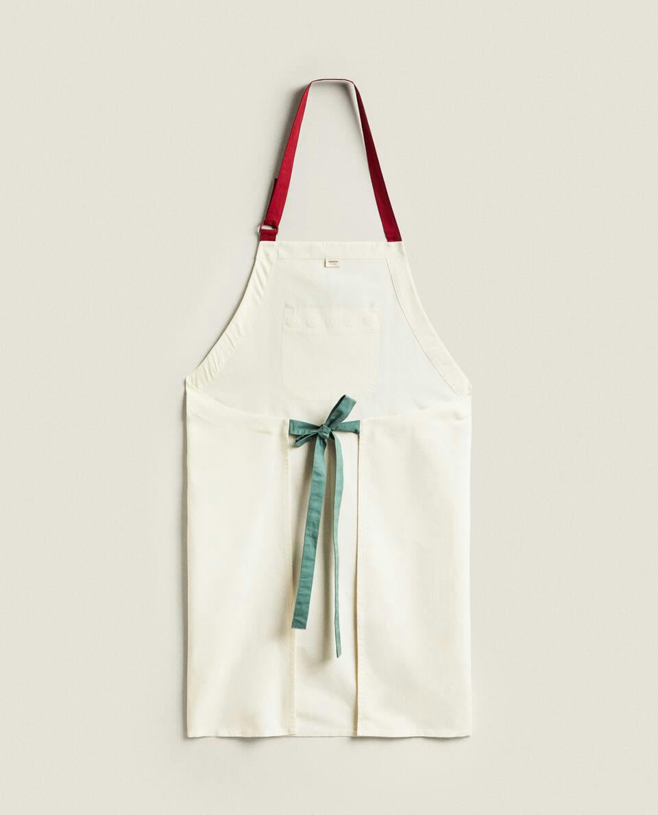 ADULT CHRISTMAS COTTON AND LINEN APRON